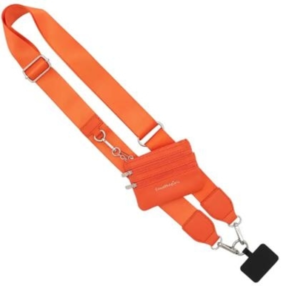 Orange Crossbody Phone Case Strap Bag - Unbranded